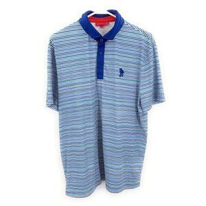 Blue Striped Polo Shirt